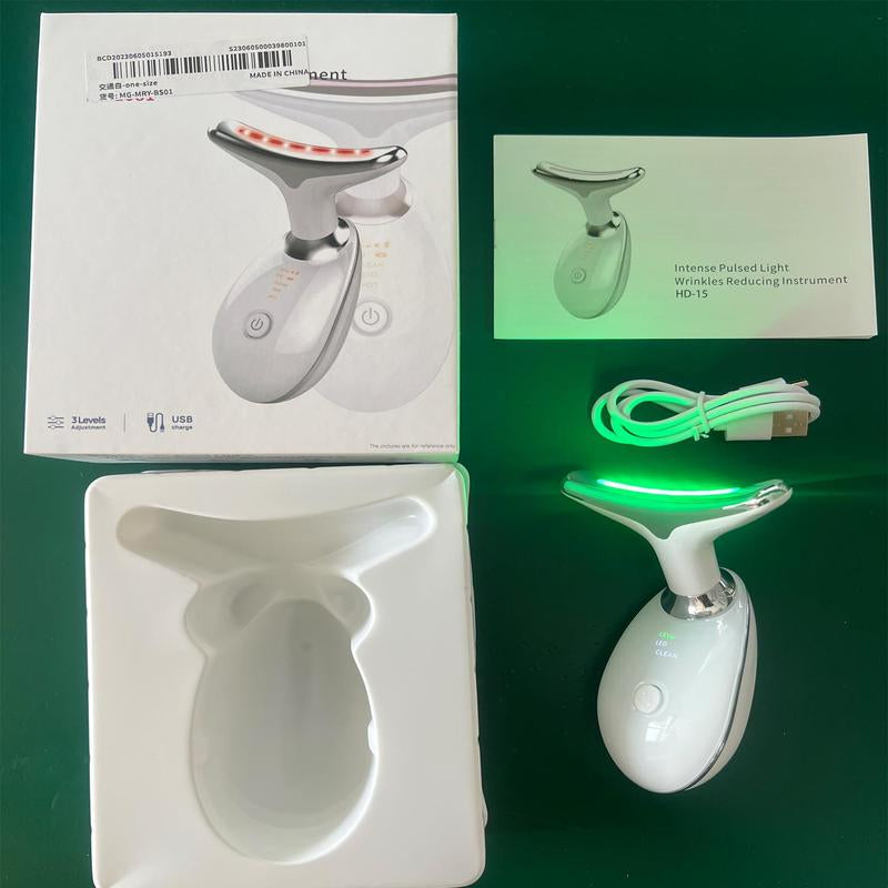 Neck Massager, Facial and Neck Massage Tool, Suitable for Facial, Neck, and Leg Massage, for Women and Men, Facial Beauty Instrument