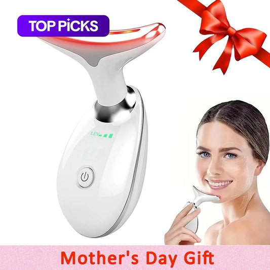 Neck Massager, Facial and Neck Massage Tool, Suitable for Facial, Neck, and Leg Massage, for Women and Men, Facial Beauty Instrument