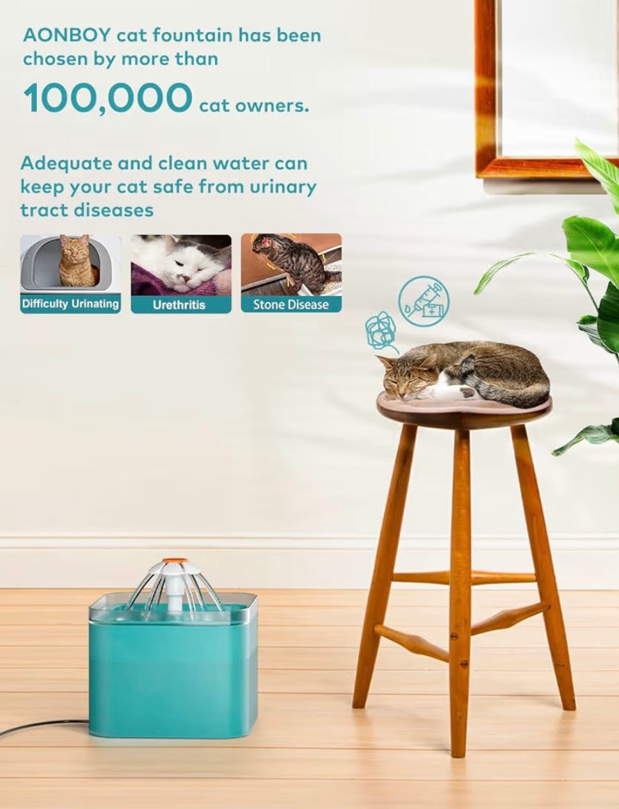 Fuente de agua para mascotas