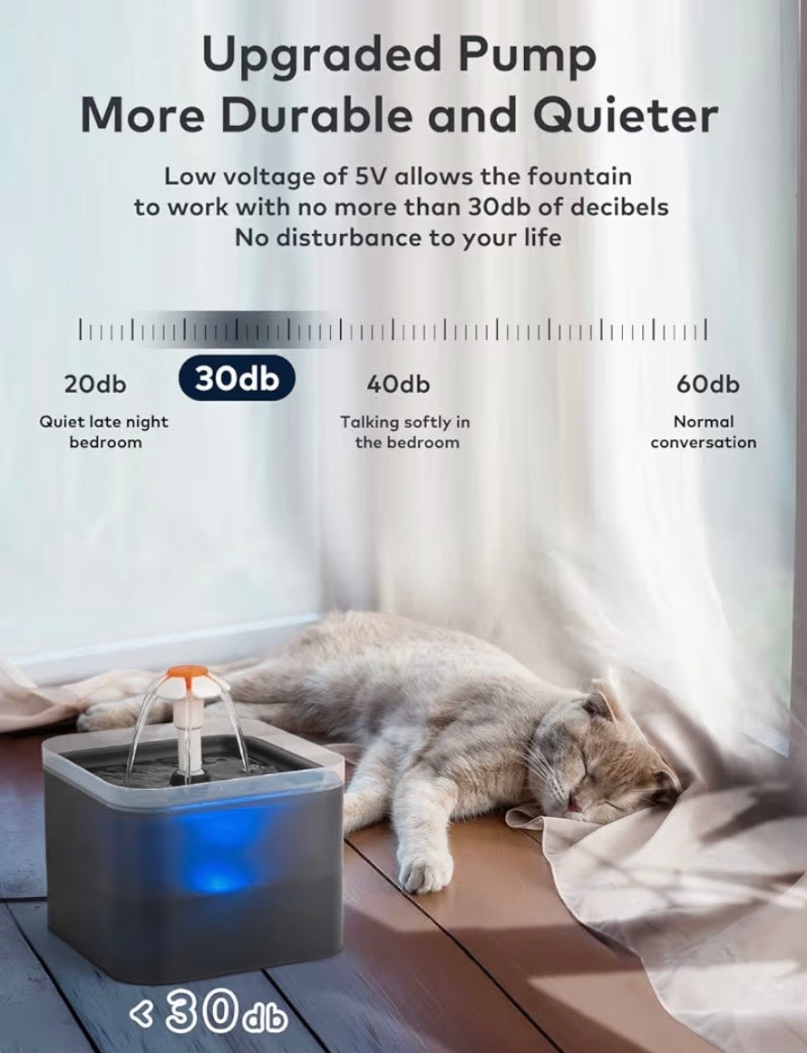 Fuente de agua para mascotas